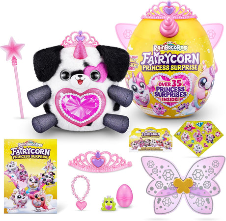 Rainbocorns Fairycorn Princess Series 6 Tee-Are the Kitty - Collectible Plush - Magical Fairy Princess Surprises, Cuddle Plush Stuffed Animal, Stickers (Kitty).