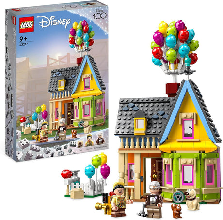 Disney and Pixar ‘Up’ House Buildable Toy with Balloons, Carl, Russell and Dug Figures, Collectible Model Set, Disney's 100th Anniversary Series, Iconic Gift Idea, Multicolor.