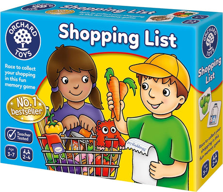 Orchard Toys Shopping List Memory Game - Matching and Memory Games for 3 Year Olds and Up - Kids Educational Toys and Learning Games - Children and Toddler Board Games Ages 3 to 7-2 to 4 Players.